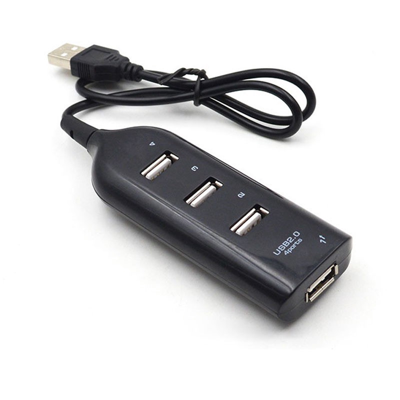 4 Port USB 2.0 Hub Splitter USB Extender Adapter for Laptop PC Computer