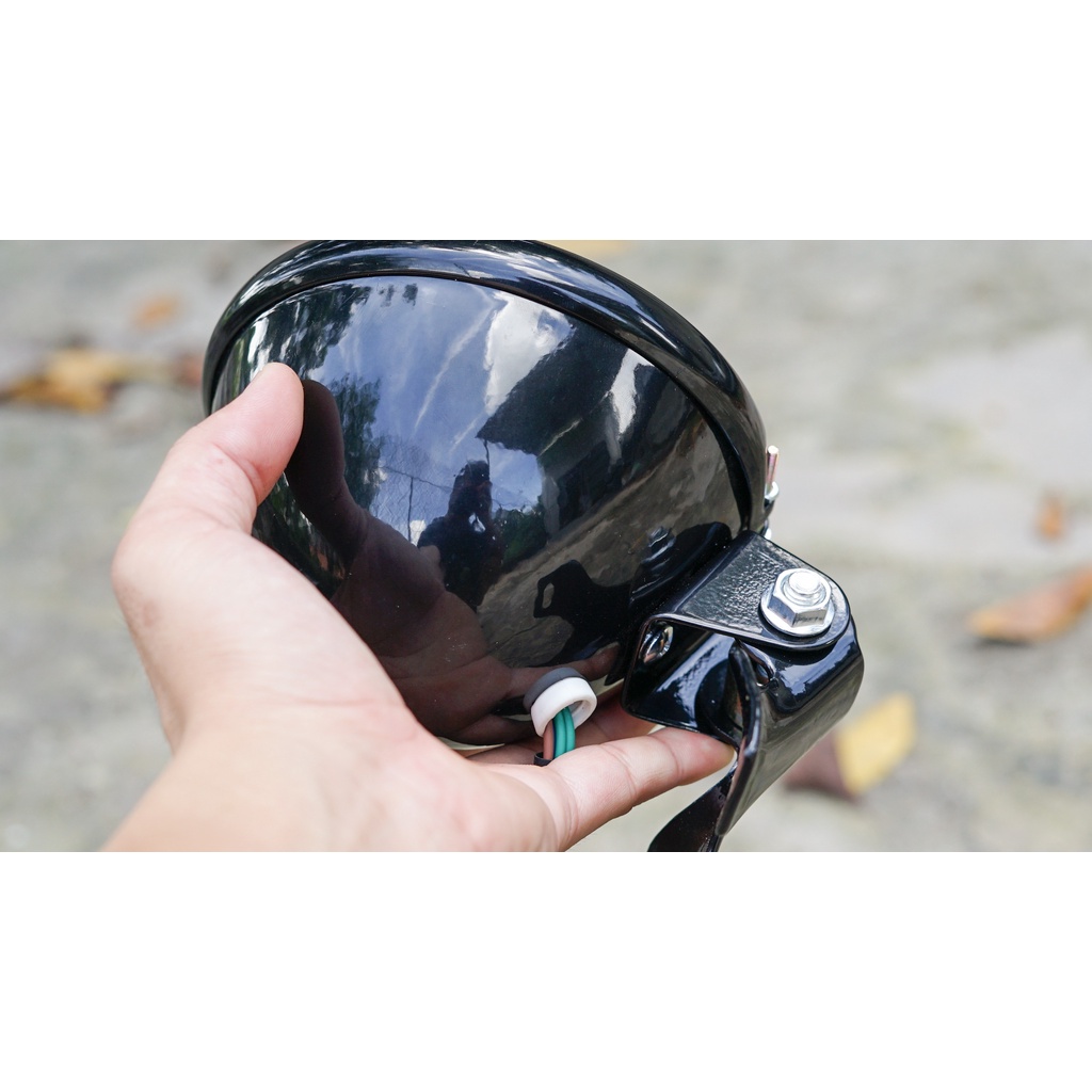 Đèn pha tracker, cafe racer, classic kim loại 4,5inch