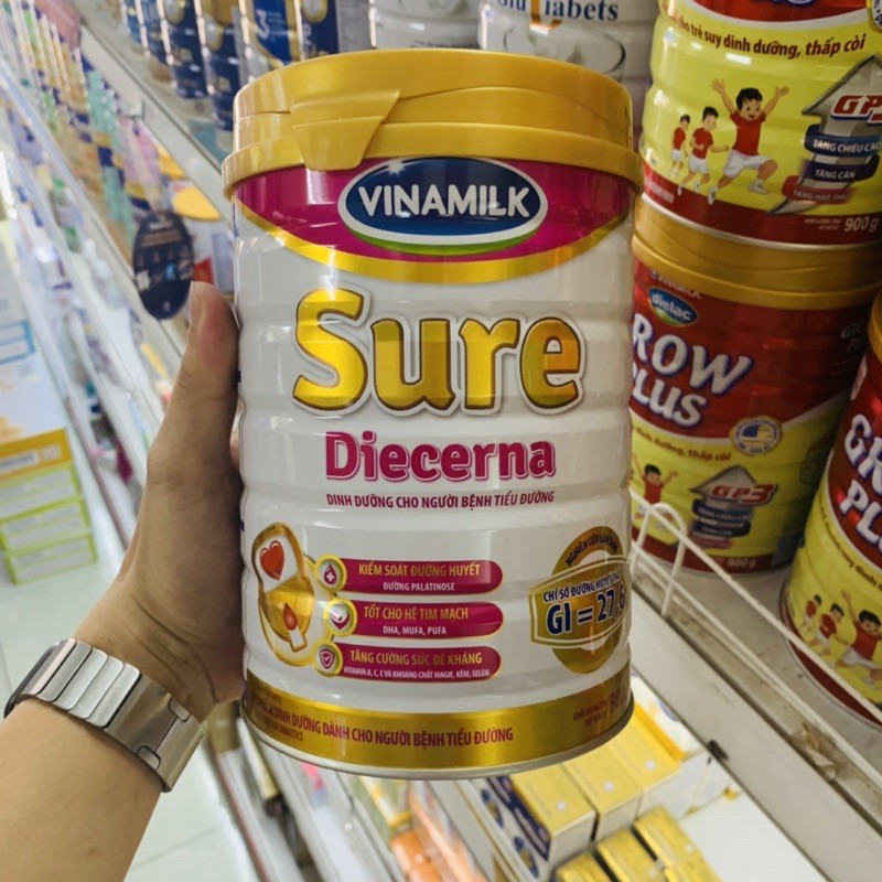 Sữa bột Sure Diecerna Vinamilk 900G cho người tiểu đường