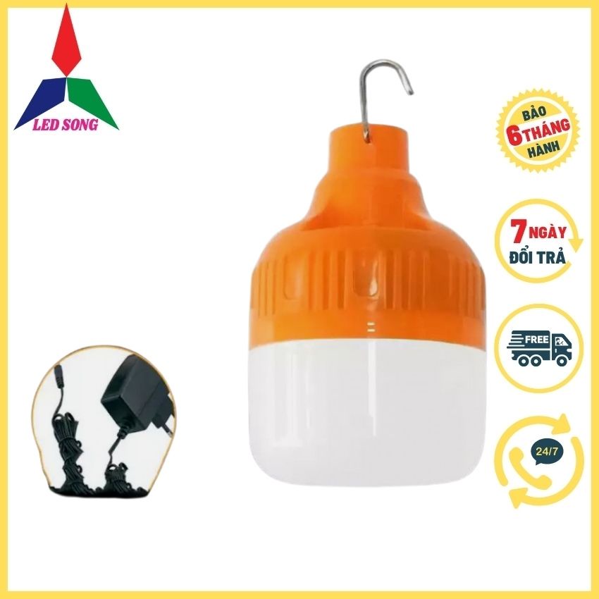 Bóng Đèn Tích Điện 50w Dùng Khi Mất Điện Đi Giã Ngoại
