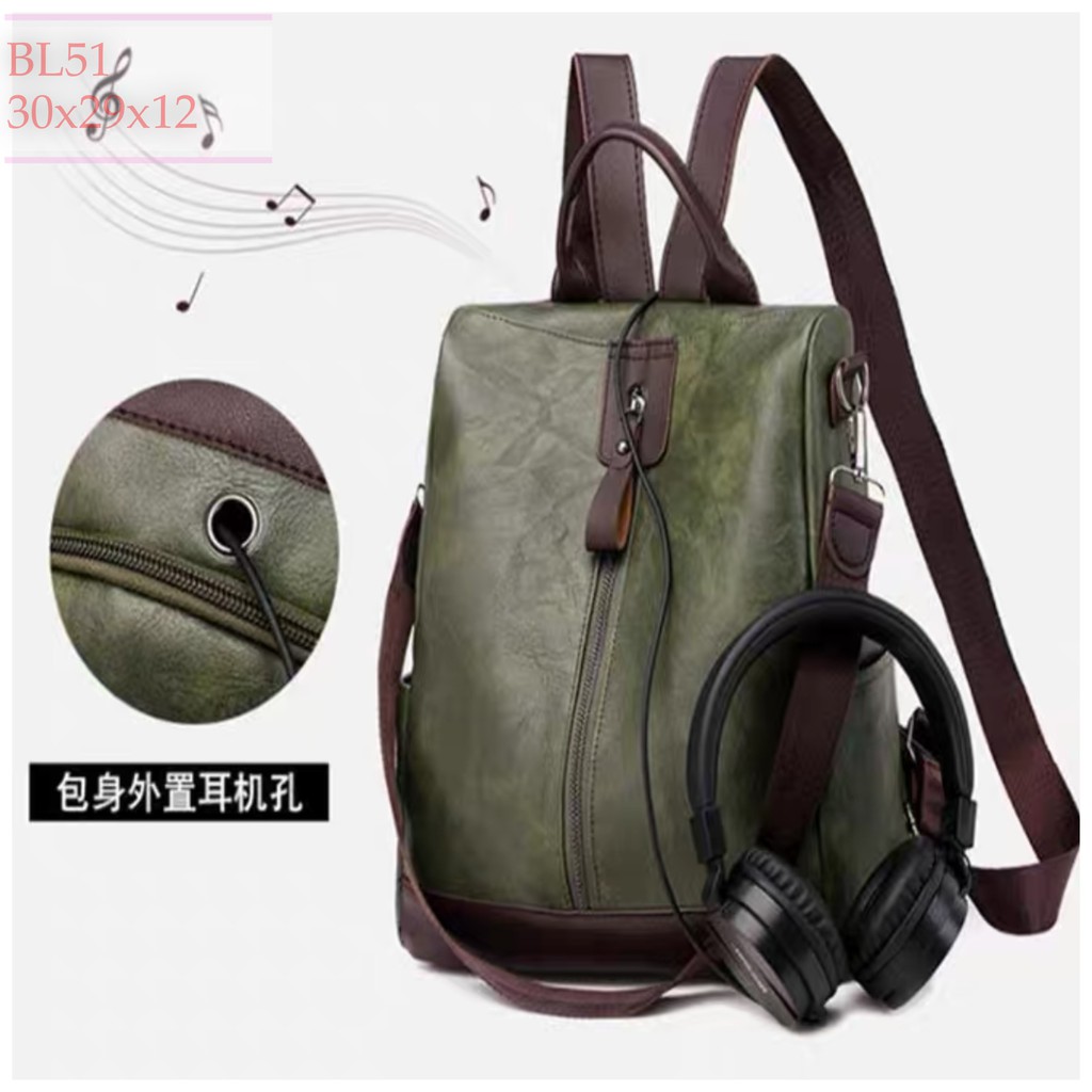 Balo Da Nữ Chống Trôm Tặng Kèm Dây Đeo Vai Hàng Quảng Châu Cao Cấp mã BL51