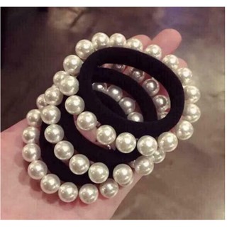Dây buộc tóc hạt ngọc hạt nhựa