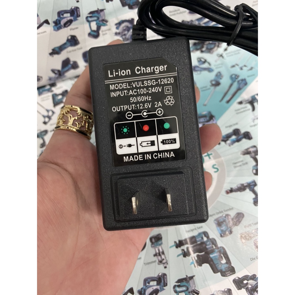 Sạc 3S 12.6V 2A Loại Tốt Dùng Cho Pin Li - Ion Có Đèn Báo Và Tự Ngắt Khi Đầy. Bn.