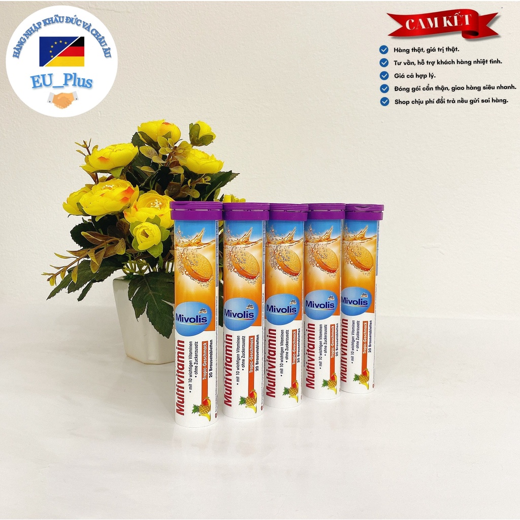Viên sủi Mivolis 20 viên Đức Vitamin sủi Mivolis