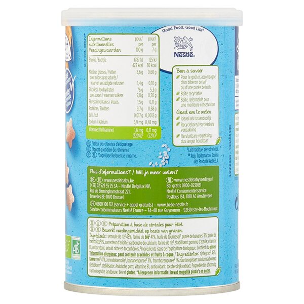 Bánh Organic Nestle NaturNes Bio Hình Sao Dành Cho Bé Ăn Dặm