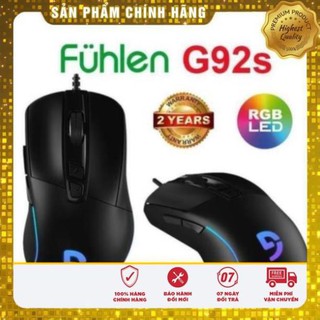 Chuột Chơi Game Fuhlen G92S Led RGB New 2020, bảo hành 2 năm