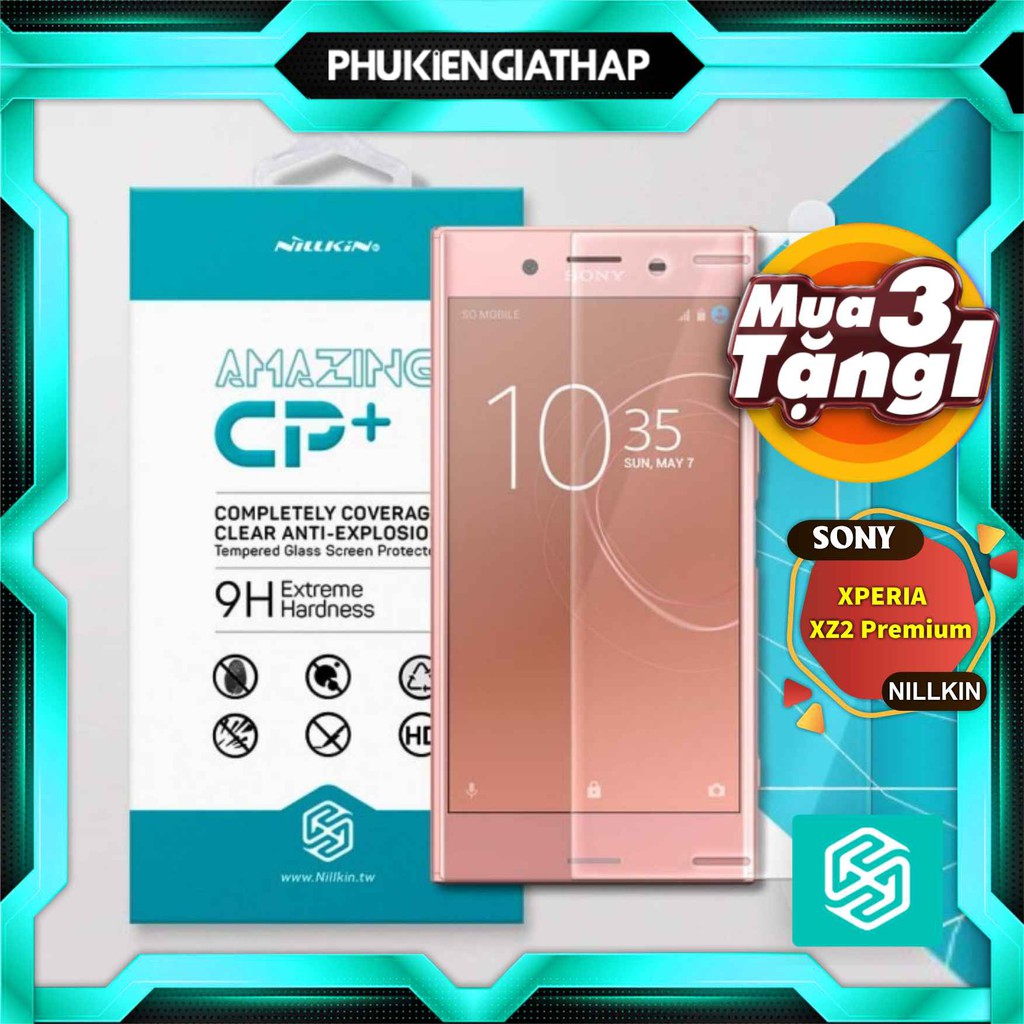 Kính cường lực cho SONY XPERIA XZ PREMIUM hiệu Nillkin.tw