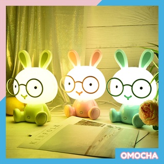 [XẢ HÀNG GIÁ GỐC] Đèn Ngủ Led Để Bàn Hình Chú Thỏ Dễ Thương Cảm Ứng Dùng Trang Trí Làm Quà Tặng