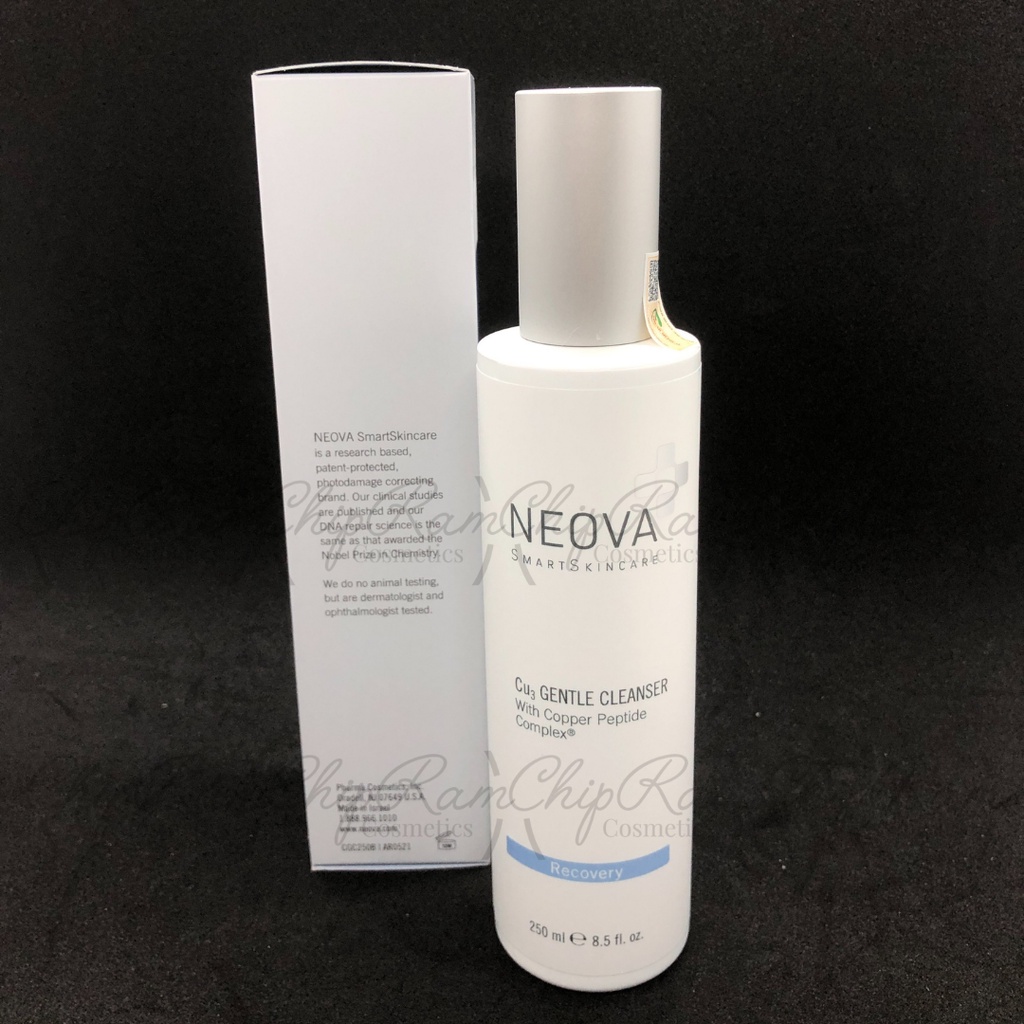 Sữa rủa mặt làm dịu da mẩn đỏ nhạy cảm neova cu3 gentle cleanser 250ml
