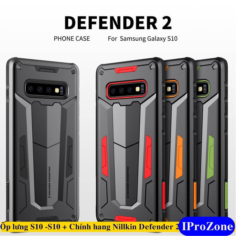 [S10-S10+] Ốp lưng chống sốc tốt nhất chính hãng Nillkin Defender 2 Transformer dành cho Samsung Galaxy S10 S10 Plus