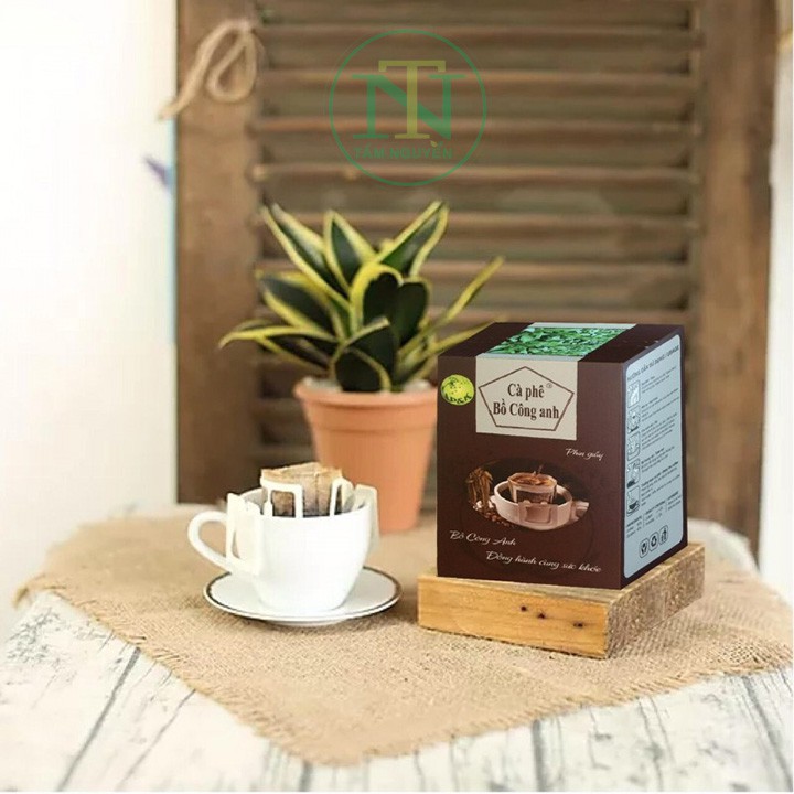 Cà Phê Bồ Công Anh (Dandelion Coffee) - Hộp 6 Phin Giấy - P & K chính hãng