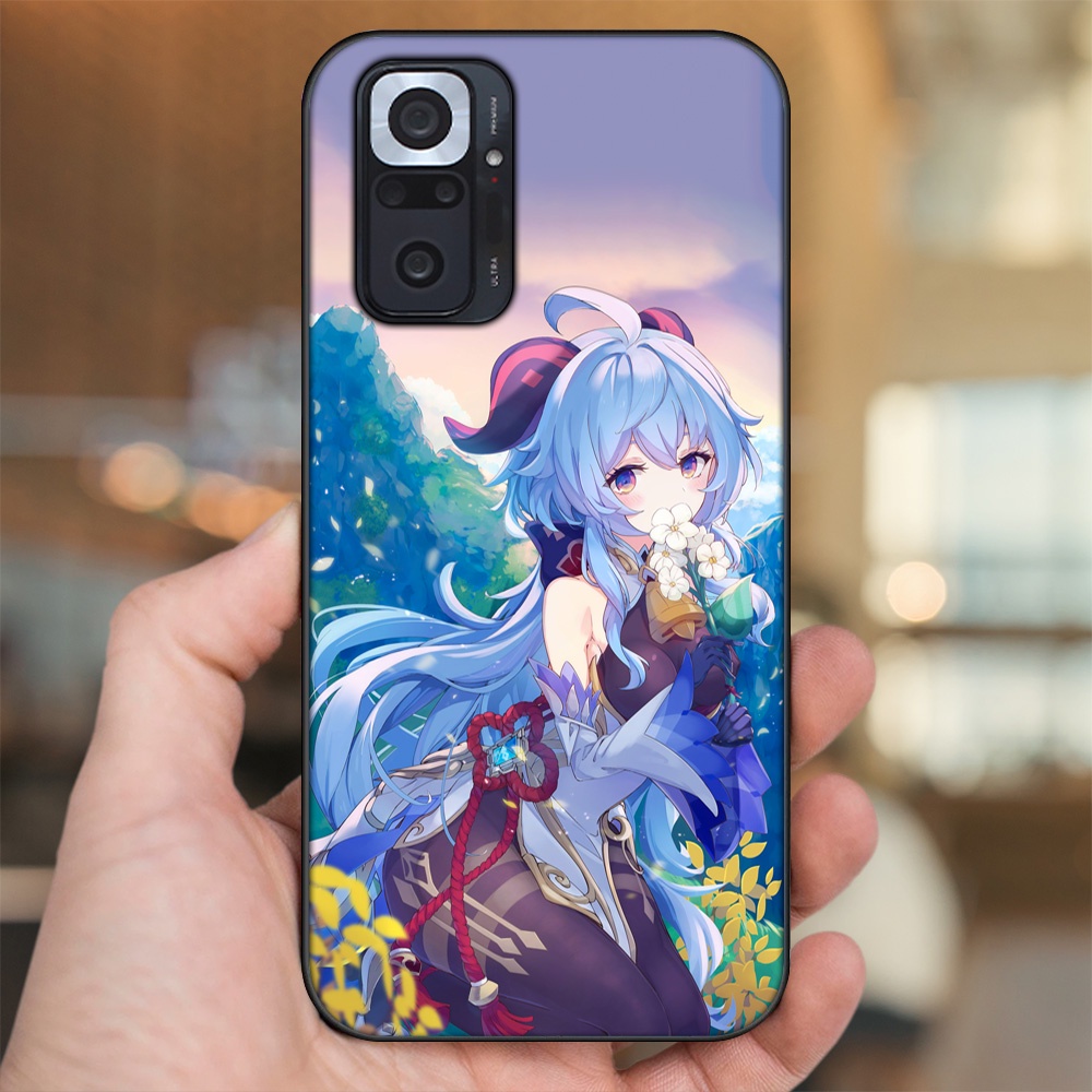 Ốp lưng Xiaomi Redmi Note 10 Pro viền đen in hình Ganyu Genshin Impact
