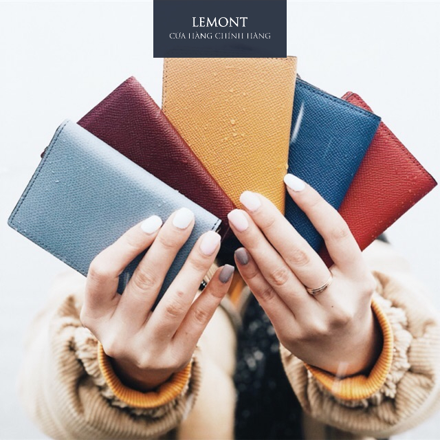 Ví da bò thật đựng thẻ Frame nhỏ gọn có ngăn đựng ảnh - Thiết kế chính hãng từ Lemont.