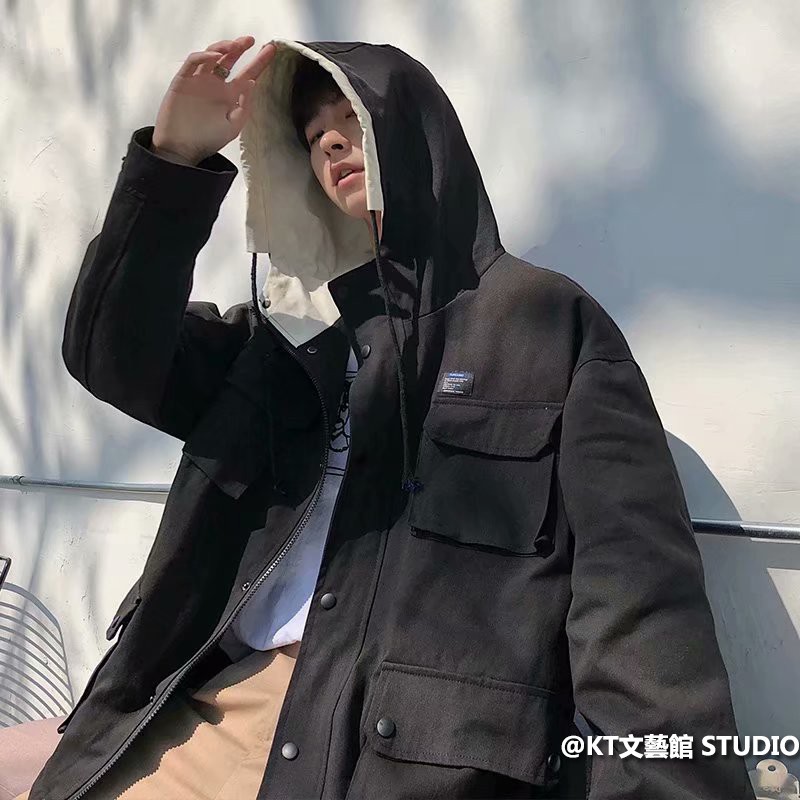 Áo Khoác Hoodie Kiểu Hồng Kông Thiết Kế Trẻ Trung Cho Các Cặp Đôi Cỡ M-2Xl | BigBuy360 - bigbuy360.vn