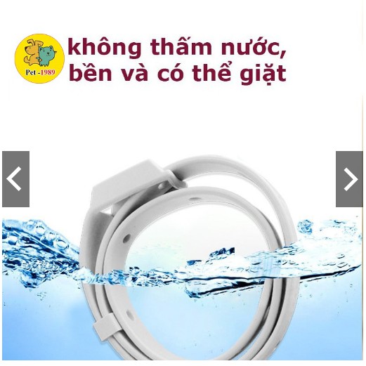 Vòng cổ chống ve rận bọ chét chó mèo cao cấp - kháng nước