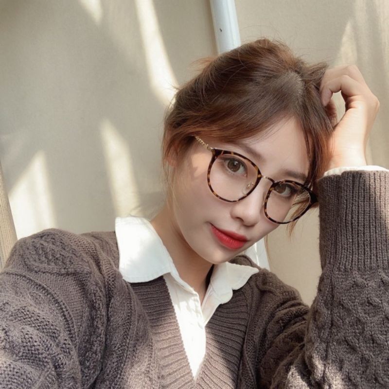 Gọng kính cận tròn, càng kim loại 9228 - Tiệm kính Candy
