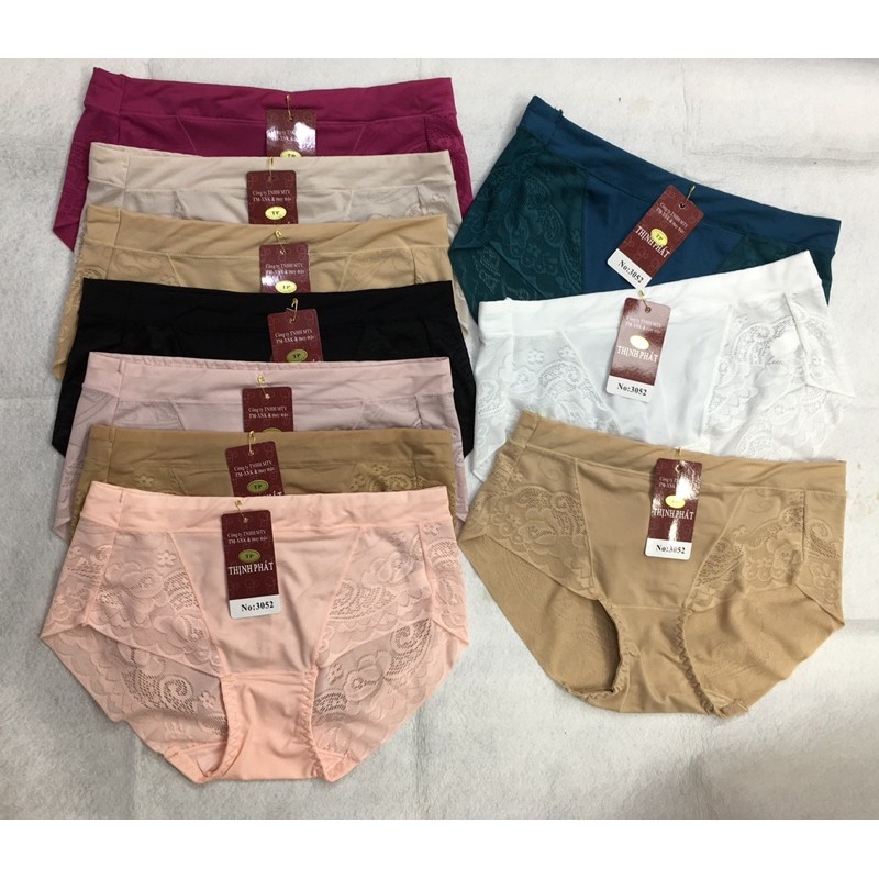 10 Quần lót nữ su phối gấm ép (3052) ĐL Hiệu Thịnh Phát.
