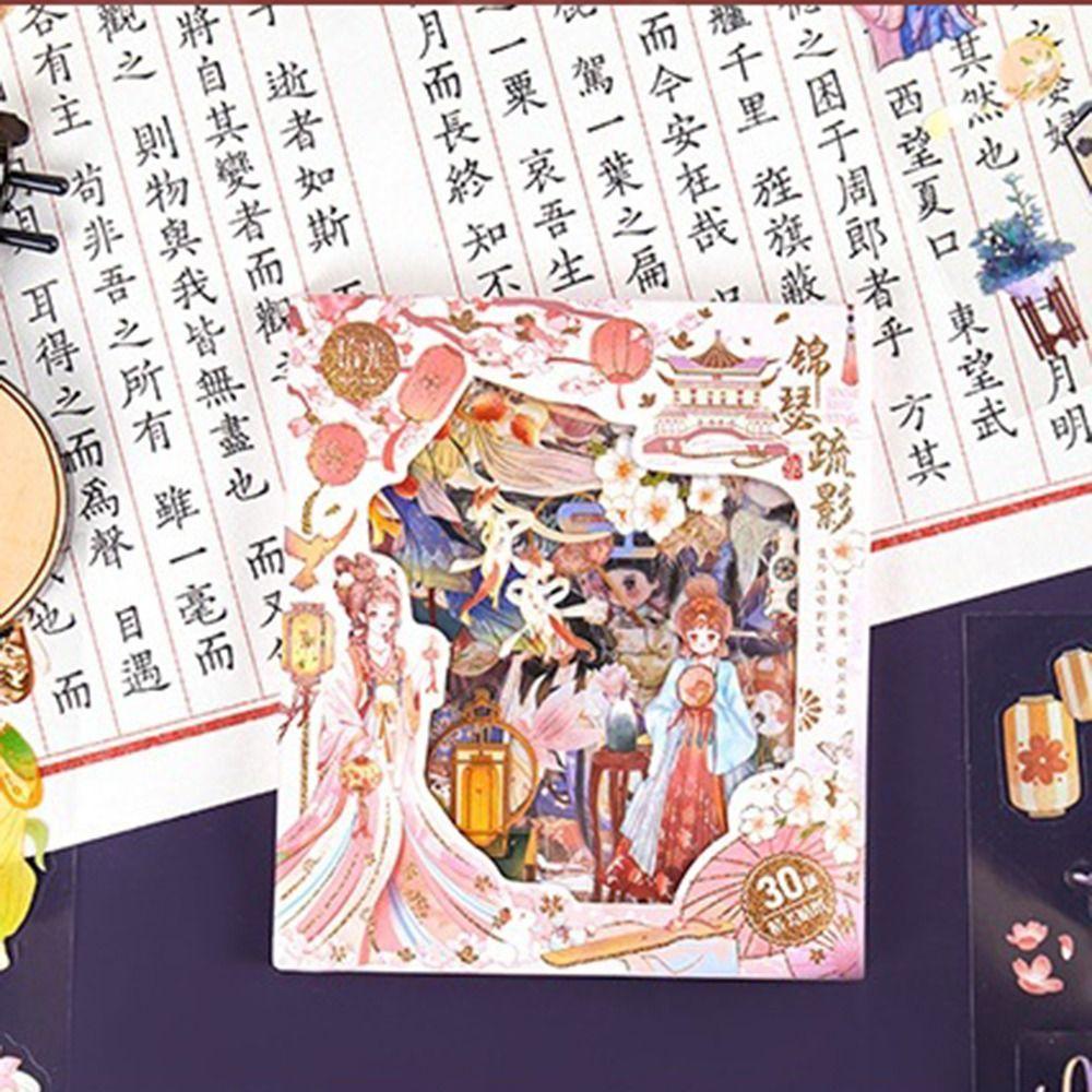 CLEOES Miếng Dán Hoạt Hình Phong Cách Trung Quốc Trang Trí Văn Phòng / Trường Học