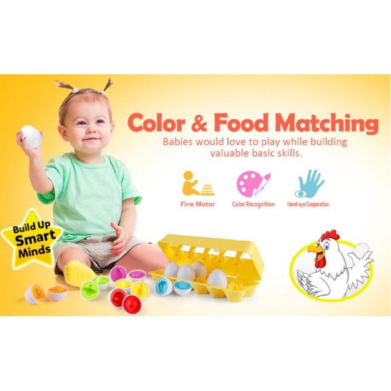 TRÒ CHƠI TRỨNG MATCHING EGG / SET TRỨNG GHÉP ĐÔI -  Trò chơi matching đầu đời cho bé yêu!!!