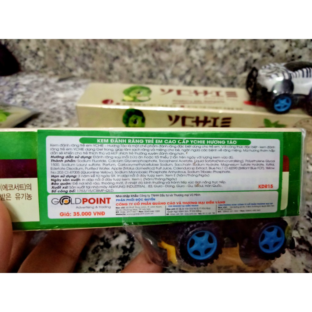 Kem đánh răng cho bé Ychi Hàn Quốc