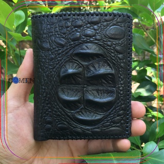 Ví nam da bò vân cá sấu , ví da thật đốt không cháy