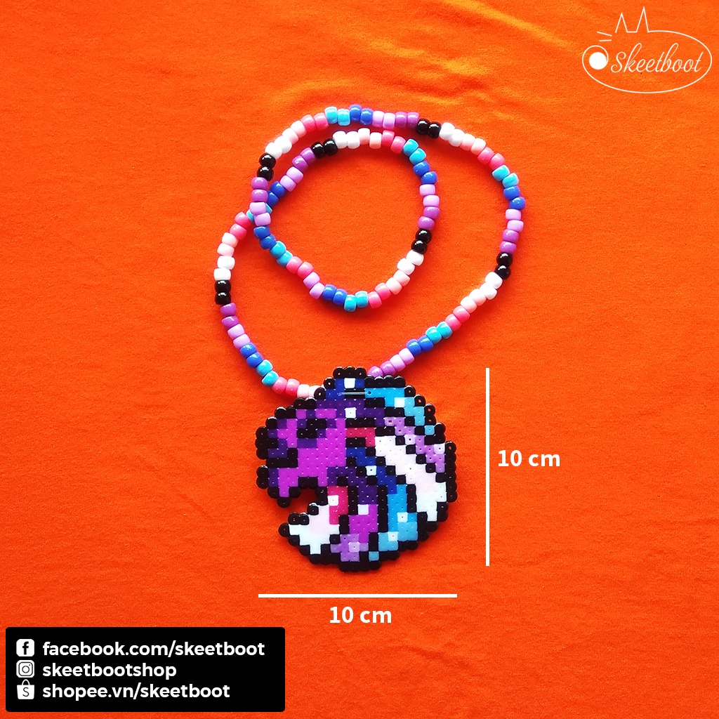 Vòng kandi Seven Lions CÓ ĐÈN LED - vòng cổ perler Seven Lions - phụ kiện edm festival đẹp Hà Nội