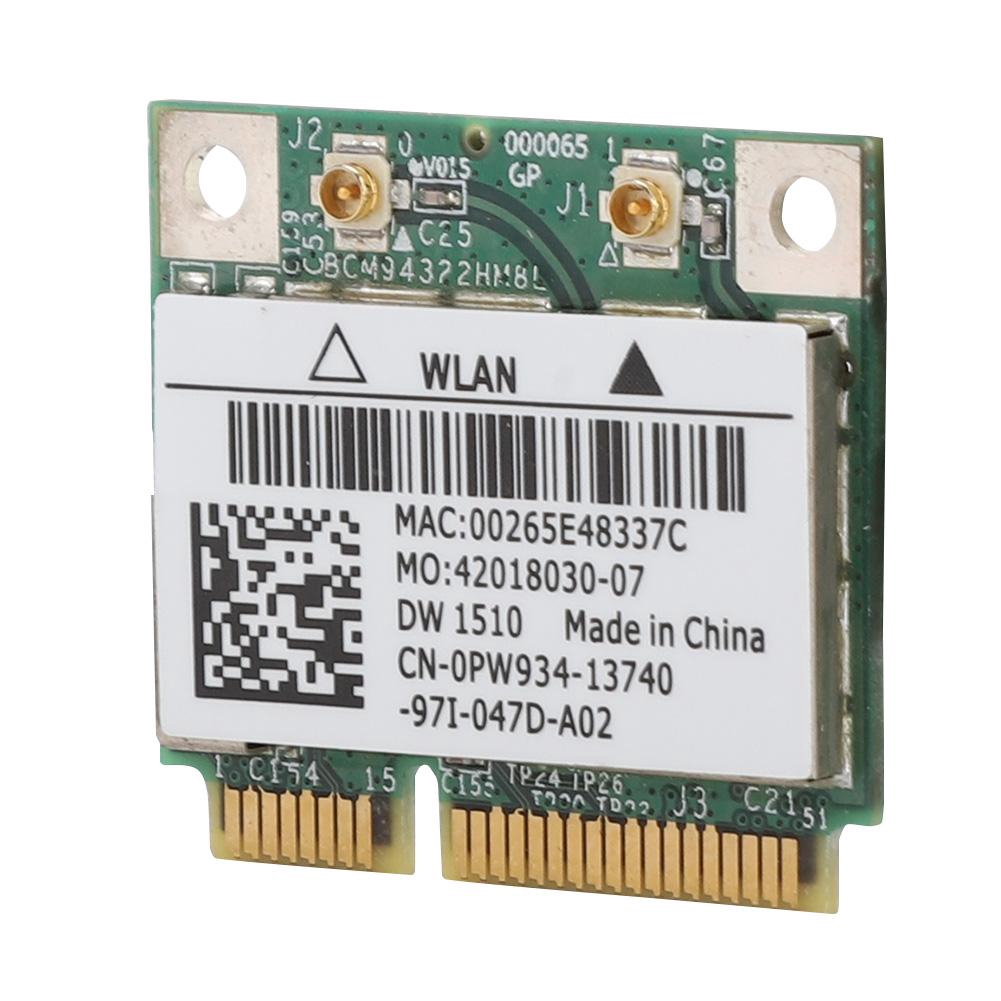 [Mã CBEL06 giảm 20% đơn 50k] Card mạng không dây mini bcm94322hm8l dw1510 Dual Band 300Mbps Mini PCI-E cho Dell e4200 e5500 | BigBuy360 - bigbuy360.vn