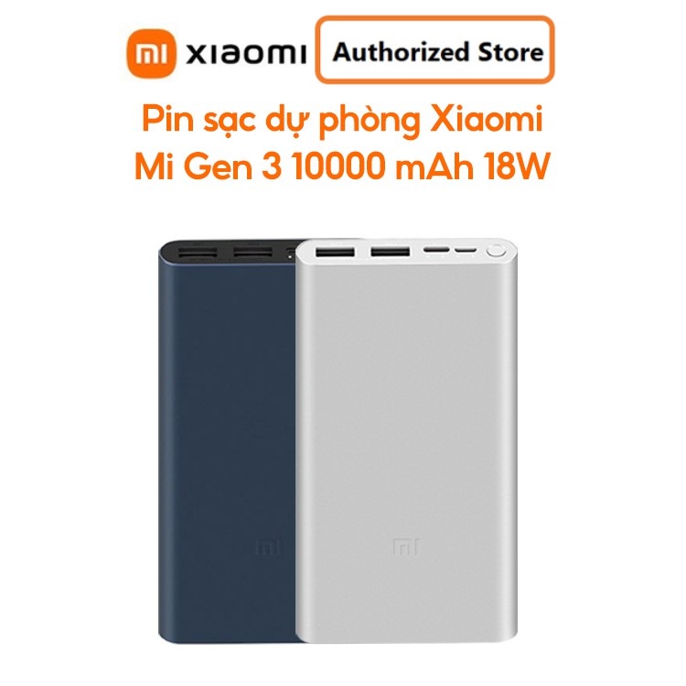 Pin sạc dự phòng Xiaomi Fast Charge Power Bank Gen 3 18W /10000mAh VXN4274GL