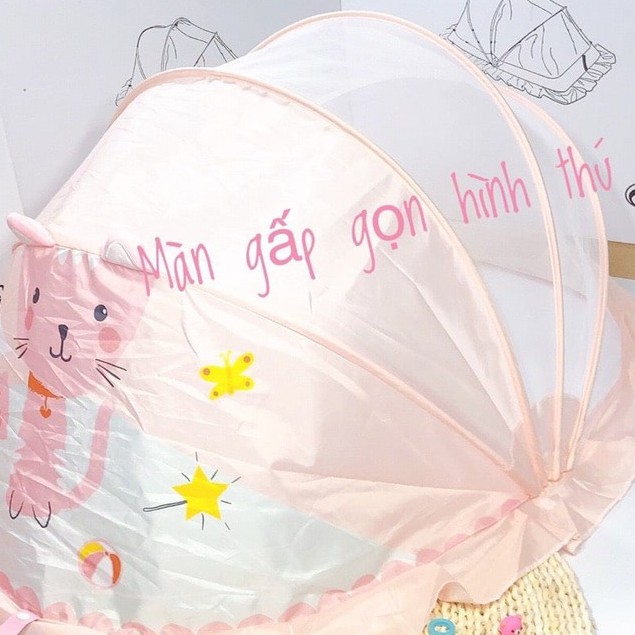 Mùng Gấp Gọn Kiluta,Màn Gấp Gọn Hình Thú Cho Bé.