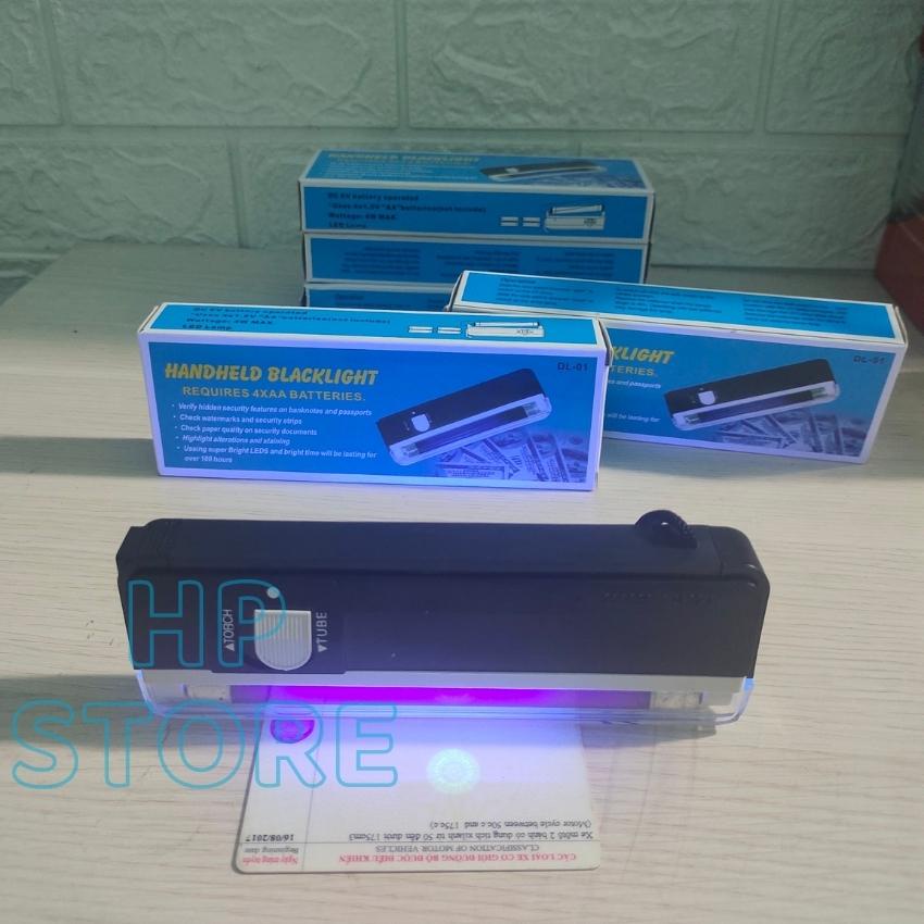 Đèn mini cầm tay soi tiền giả, giấy tờ, cà vẹt, bằng lái xe, tem, vé số bằng tia cực tím, nhỏ gọn tiện ích