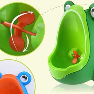 BÔ TIỂU ĐỨNG HÌNH ẾCH CHO BÉ YÊU.