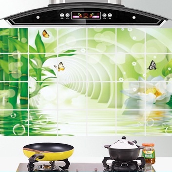 miếng decal trang trí bếp đẹp,Giấy dán tường nhà bếp 60 x 90cm chống dầu mỡ