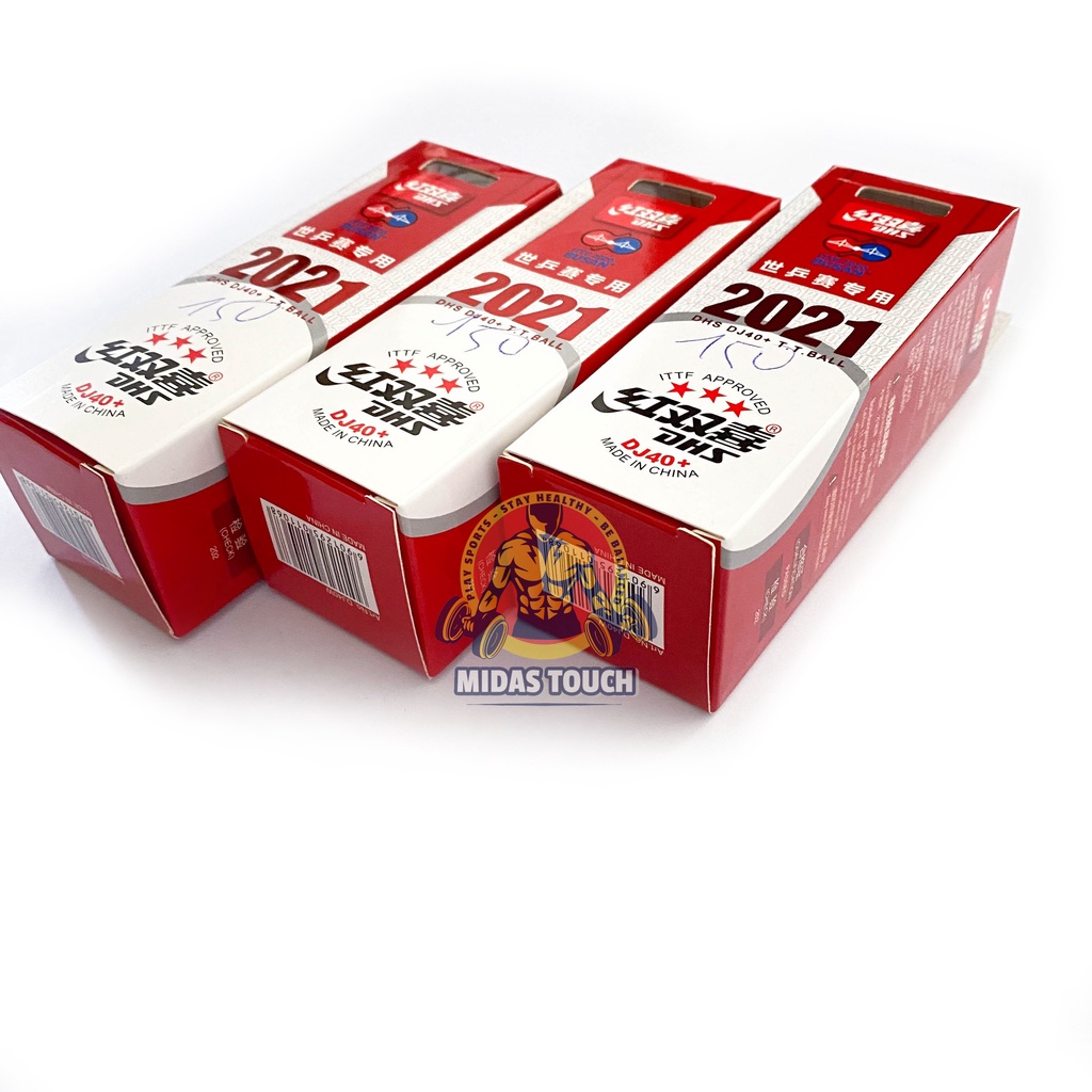 1 Hộp 3 Trái Bóng Bàn 3 sao DHS DJ40+ Cao Cấp ITTF 2020 BUSAN Hàng Quốc Tế Độ Nảy Đạt Chuẩn