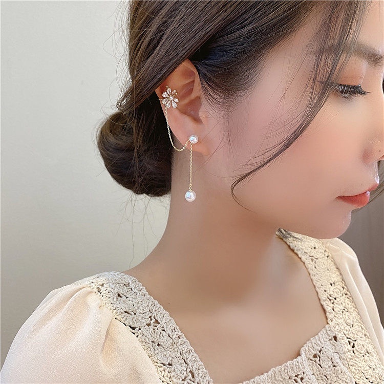 Khuyên tai bạc 925 hình hoa cúc nhỏ dễ thương xinh xắn sáng tạo cho nữ