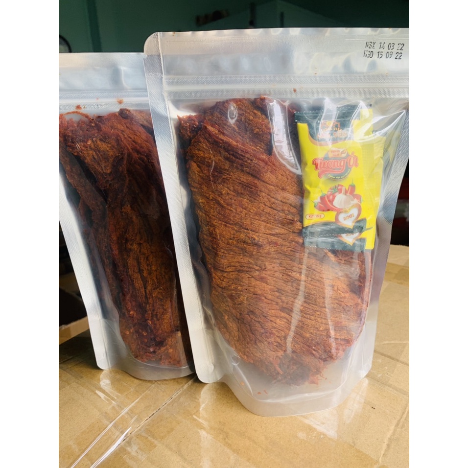 [ 1KG = 2 GÓI ] Khô Bò Miếng Lớn - Mềm - Siêu ngon - Siêu Nhiều