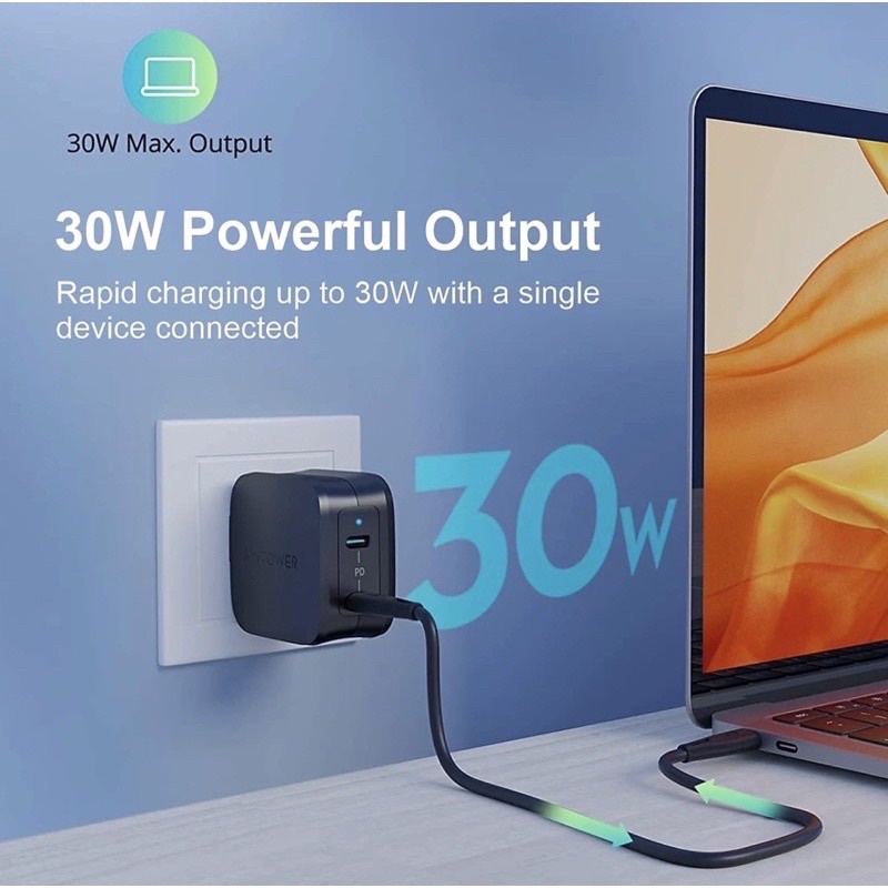 Củ sạc 40w RAVpower 2 cổng type C RP-PC152, Sạc nhanh PD/PPS 2 thiết bị cùng lúc