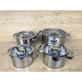 Bộ nồi Fivestar Plus FPB4007 4 món 3 đáy inox 304 sáng bóng dùng mọi loại bếp, hàng chính hãng bảo hành 25 năm