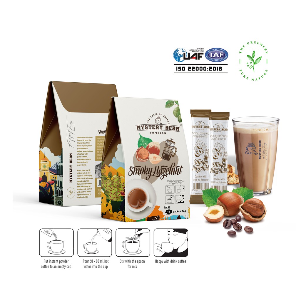 Cà Phê Hoà Tan Smoky Hazelnut - Mystery Bean | BigBuy360 - bigbuy360.vn