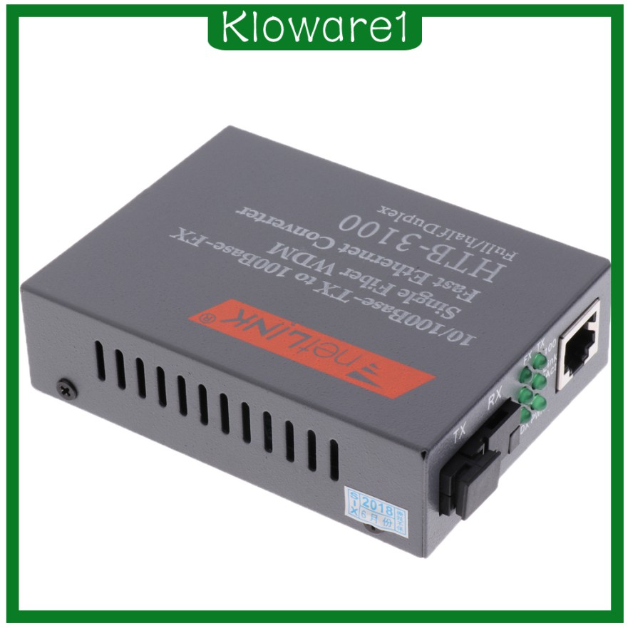 Bộ 2 Đầu Chuyển Đổi Từ Kloware1) Htb-3100Ab 100m 25km Sang Rj45