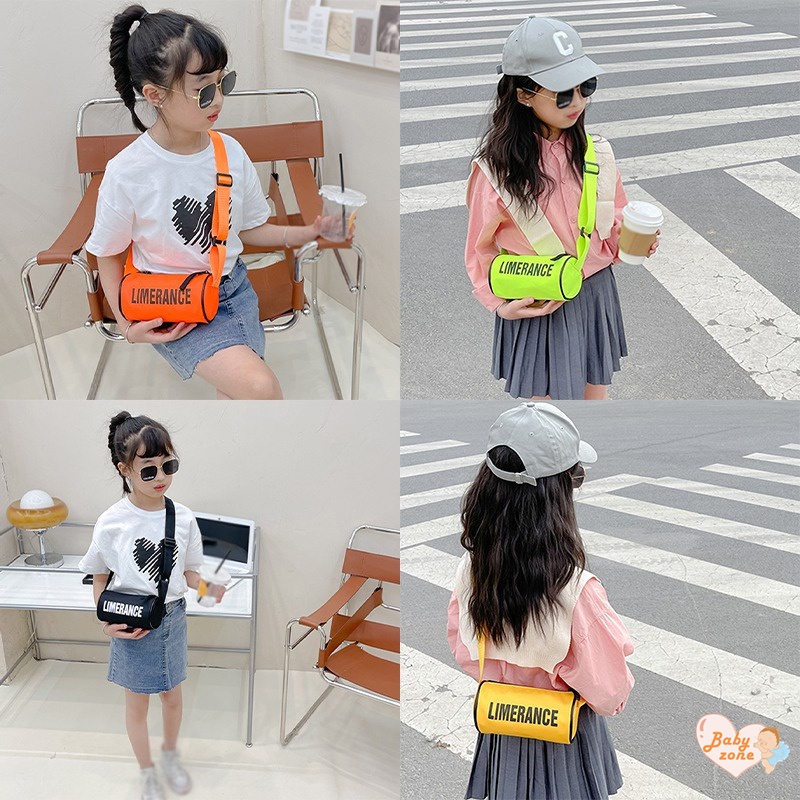 Túi Đeo Chéo Ngực In Chữ Phong Cách Hàn Quốc Cho Bé