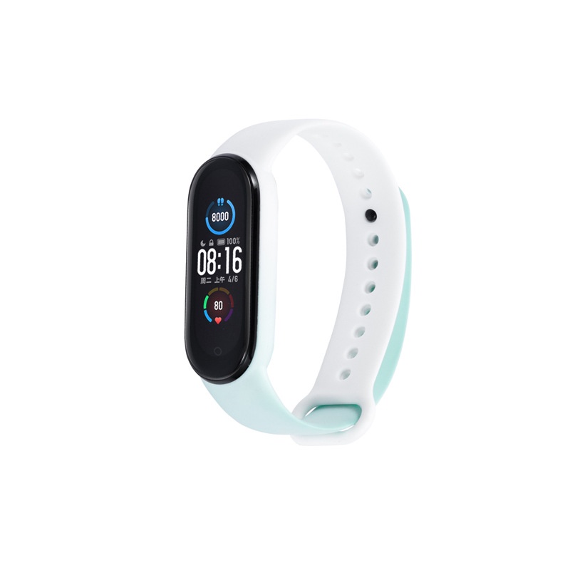 Dây Đeo Thay Thế Chất Liệu Silicon Màu Trơn Cho Xiaomi Band 6/3 Thế Hệ 4/5