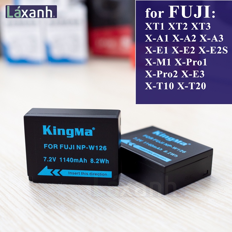 Fujifilm W126s | Pin và Sạc W126 W126s NP-W126 NP-W126S NP W126 cho FUJI Fujifilm XT1 XT2 XT3 XT30 XT20 XT10 XPro1 2 XH1