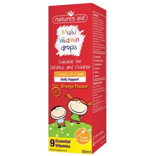 Multivitamin drops Natures Aid - Vitamin tổng hợp cho trẻ