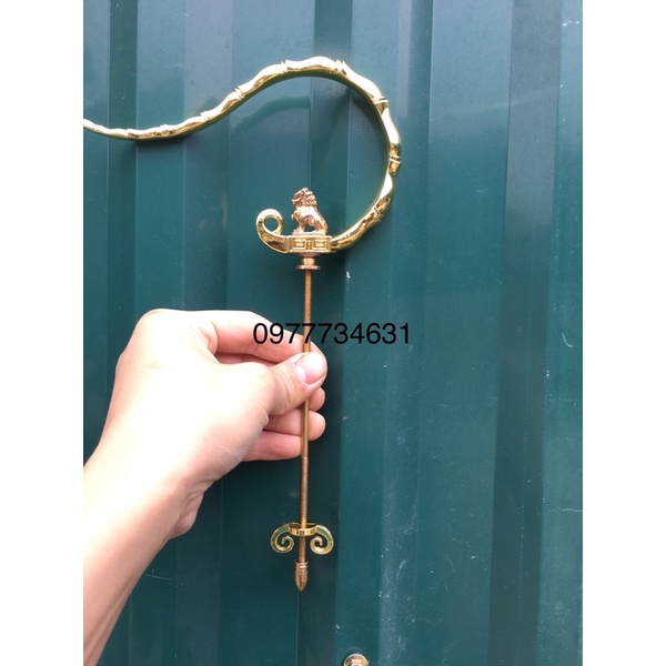 Móc đồng đốt trúc sư tử Màu Vàng Trung Quốc lồng chim chào mào, hoạ mi, chích choè cao cấp Phụ kiện Kabosa