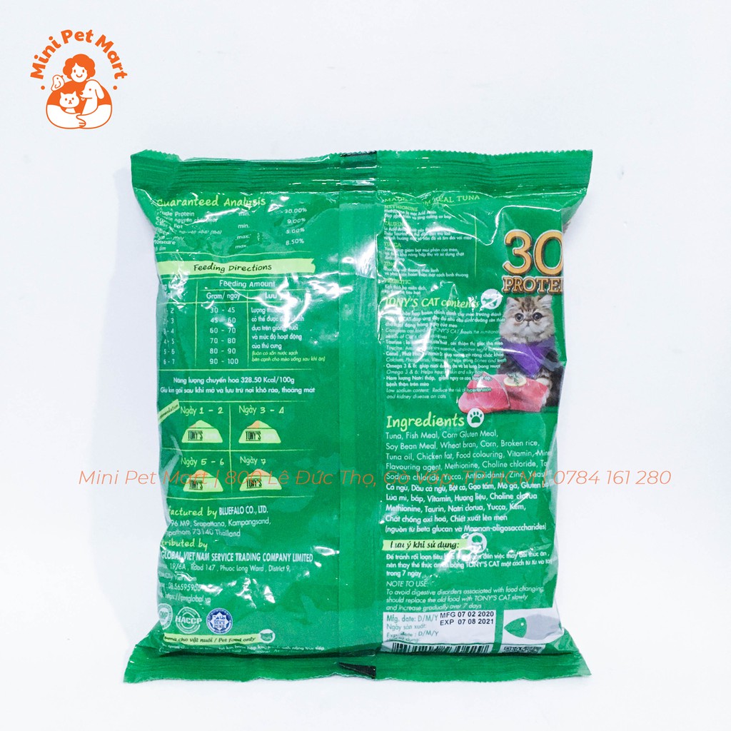 Thức ăn hạt cho mèo trưởng thành TONY CAT 500g