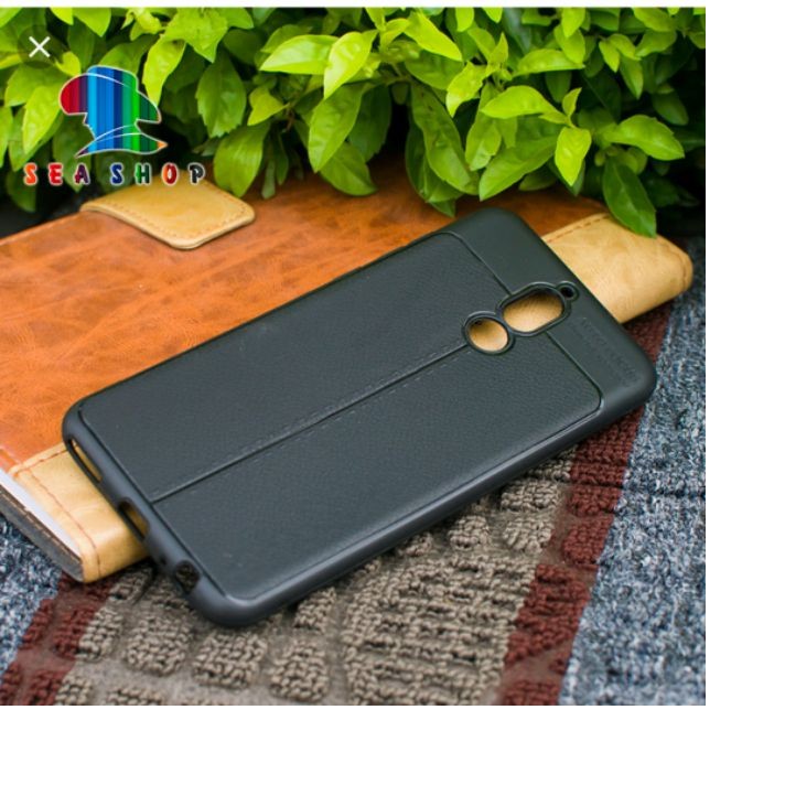 Ốp lưng Huawei Nova 2i silicon giả da,chống sốc auto Focus, Ốp dẻo trong suốt cao cấp 0.6mm