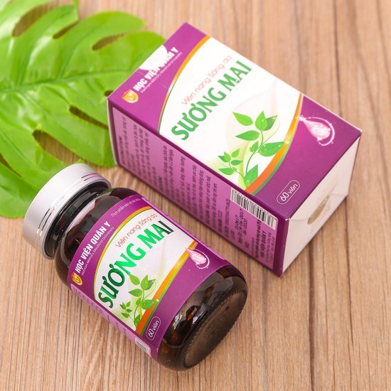 Sương Mai Học Viện Quân Y - Viên uống giúp sáng da, da hết nhăn, hỗ trợ trị nám tàng nhang, phòng lão hóa da (Lọ 60 viên