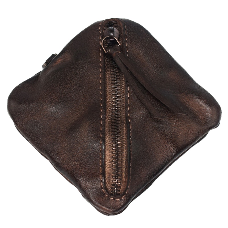 Ví Đựng Tiền Xu / Chìa Khóa Có Khóa Kéo Phong Cách Vintage