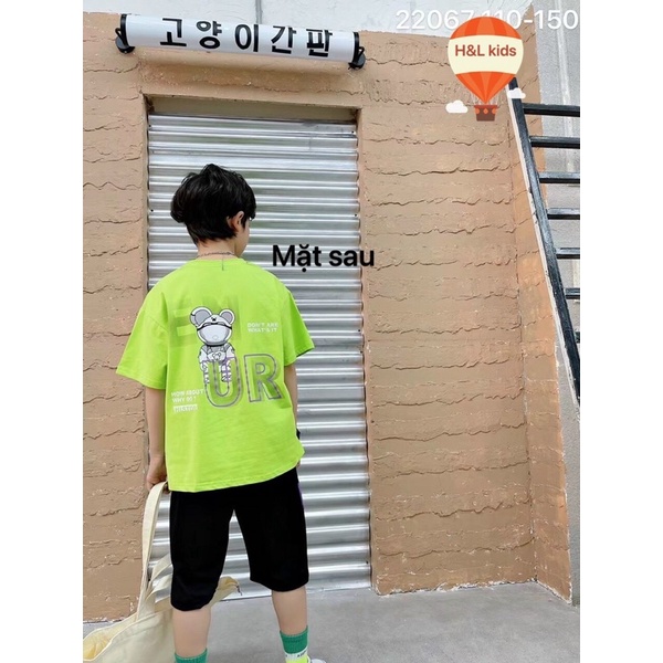 Bộ bé trai UR áo in 2 mặt size đại cồ - Teppi House