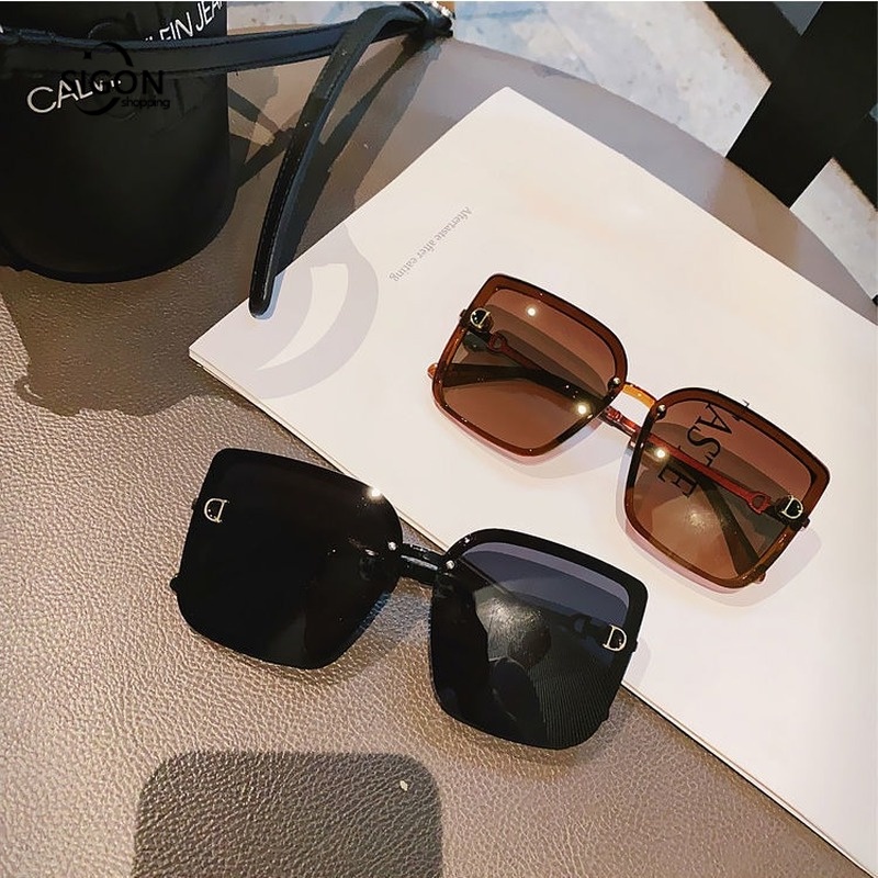 Kính Mát Gọng Vuông Lớn Chống Tia UV Thời Trang Cho Nam Nữ